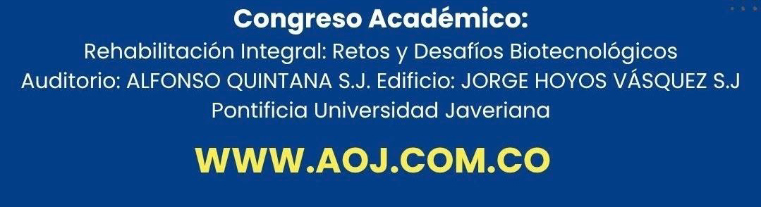 Congreso académico de la Facultad de Odontología de la U. Javeriana y la aojcolombia en Bogotá.